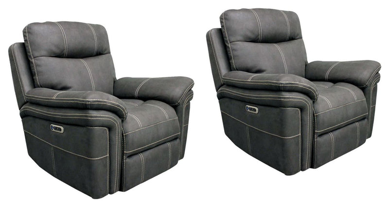 Parker Living Mason - Charcoal Power Recliner Two Pack