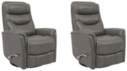 Parker Living Gemini - Ice Swivel Glider Recliner Two Pack