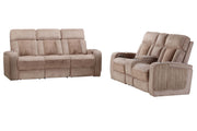 Parker Living Equinox - Mushroom Power Reclining Sofa and Loveseat