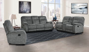Parker Living Cooper - Shadow Grey Reclining Console Loveseat