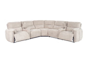 Parker Living Modesto - Buttercream 7 Piece Modular Power Reclining Sectional with Power Adjustable Headrests