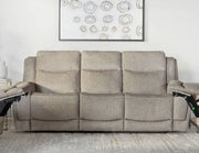 Parker Living Penfield - Frappe Zero Gravity Power Reclining Sofa with Heat Massage and Speaker P3