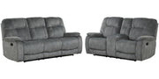 Parker Living Cooper - Shadow Grey Manual Reclining Sofa and Loveseat