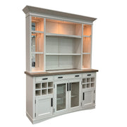 Parker House Americana Modern Dining 69 In. Buffet and Hutch with Quartz Insert