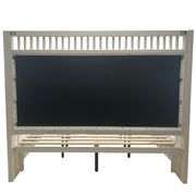 Parker House Americana Modern Bedroom Queen Shelter Bed 2 Nightstands Dresser with Mirror and Chest
