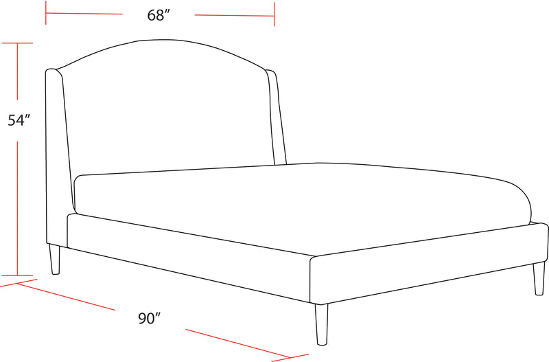 Parker Living Sleep Crescent - Milano Snow Queen Bed