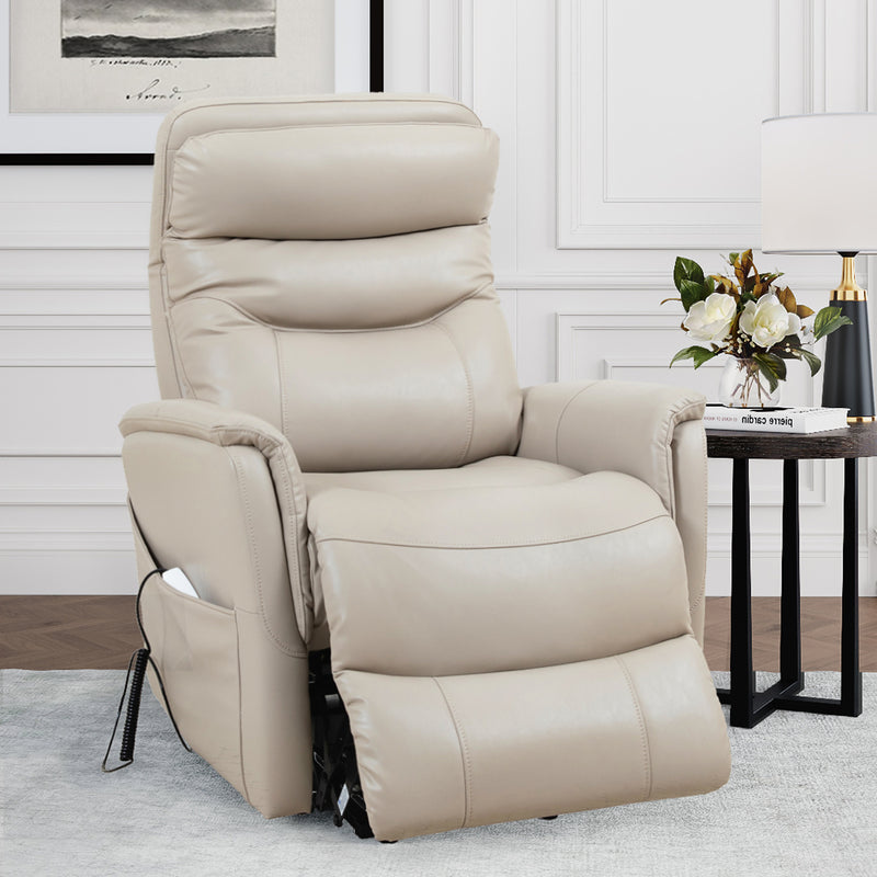 Parker Living Gemini - Softy Ivory Power Lift Recliner with Articulating Headrest