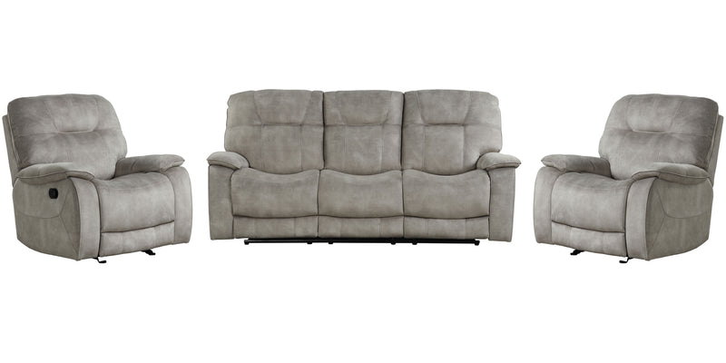Parker Living Cooper - Shadow Natural Manual Glider Reclining Sofa and Two Recliners
