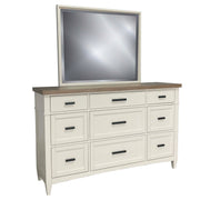 Parker House Americana Modern Bedroom Queen Shelter Bed 2 Nightstands and Dresser with Mirror