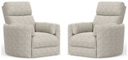 Parker Living Radius - Tatum River Rock Power Swivel Glider Recliner Two Pack