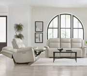 Parker Living Atlantis - Whisper Ivory Power Reclining Zero Gravity Console Loveseat