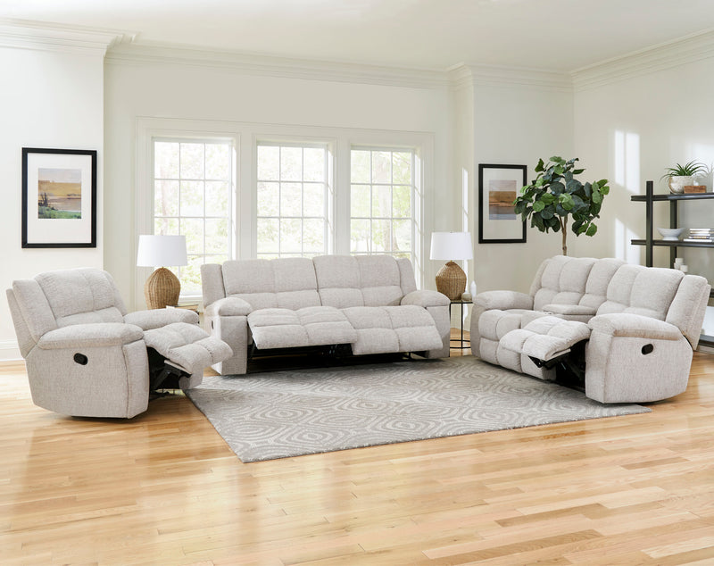 Parker Living Buster - Opal Taupe Manual Reclining Sofa Loveseat and Recliner