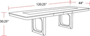 Parker House Escape - Dining 84 In. Extendable Dining Table