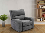 Parker Living Polaris - Bizmark Grey Power Reclining Sofa Loveseat and Recliner