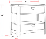Parker House Escape - Bedroom Queen Panel Bed 2 Nightstands and Dresser with Mirror