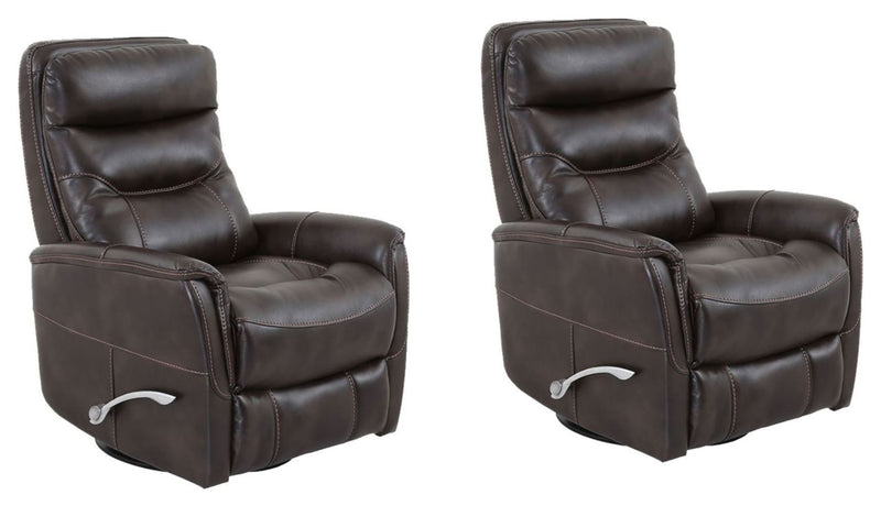 Parker Living Gemini - Truffle Swivel Glider Recliner Two Pack