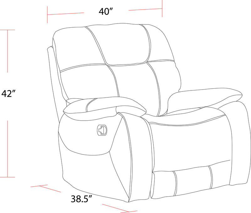 Parker Living Cooper - Shadow Brown Glider Recliner