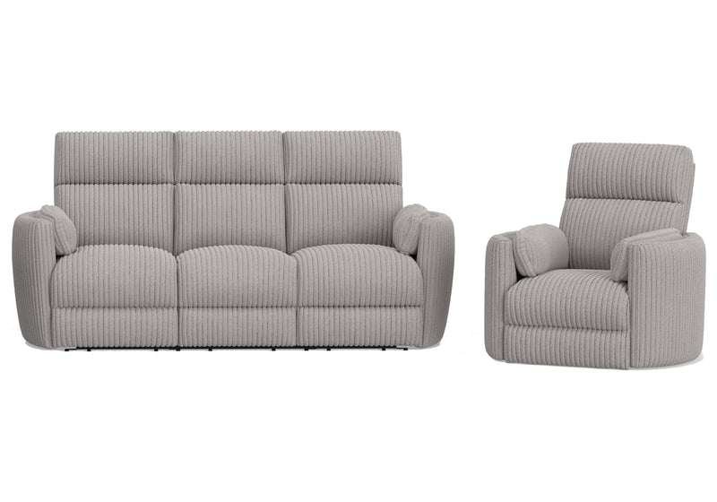 Parker Living Radius - Mega Grey Power Reclining Sofa and Recliner
