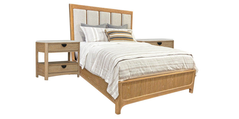 Parker House Escape - Bedroom King Panel Bed with 2 Nightstands