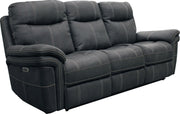 Parker Living Mason - Charcoal Power Reclining Sofa Loveseat and Recliner