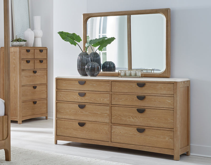 Parker House Escape - Bedroom Queen Poster Bed 2 Nightstands Dresser with Mirror and Chest