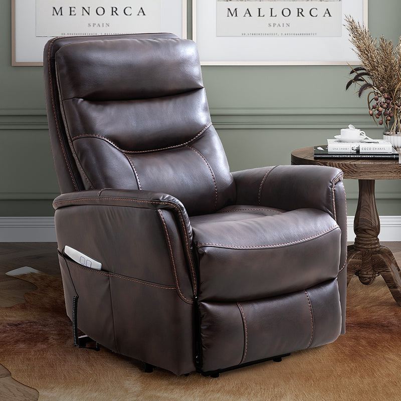 Parker Living Gemini - Truffle Power Lift Recliner with Articulating Headrest