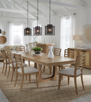 Parker House Escape - Dining 84" Rectangular Table with 8 ladderback chairs