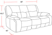 Parker Living Spartacus - Haze Power Reclining Sofa and Loveseat
