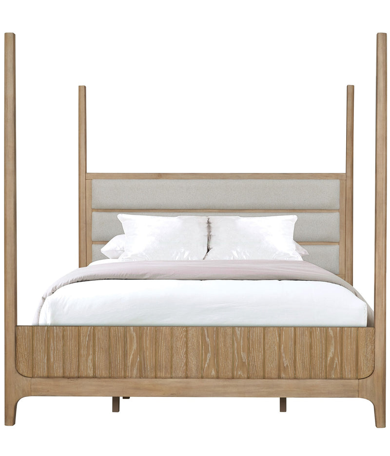 Parker House Escape - Bedroom Queen Poster Bed and Nightstand