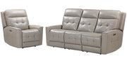 Parker Living Canterbury - Pewter Power Reclining Zero Gravity Sofa and Recliner
