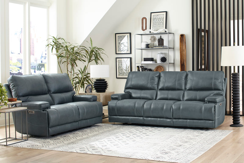 Parker Living Whitman - Verona Azure - Powered By Freemotion Power Reclining Sofa and Loveseat