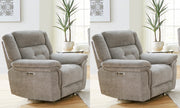 Parker Living Richland - Bristol Grey Power Recliner Two Pack