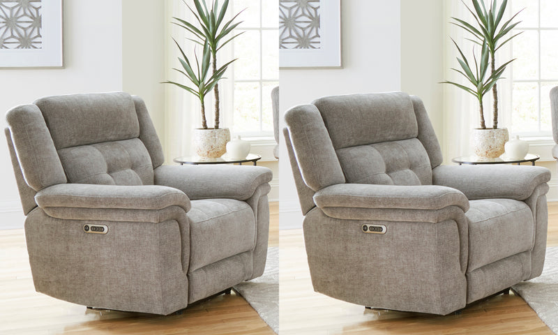 Parker Living Richland - Bristol Grey Power Recliner Two Pack