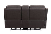 Parker Living Easton - Steamboat Brown Zero Gravity Power Reclining Tilt Console Loveseat P3