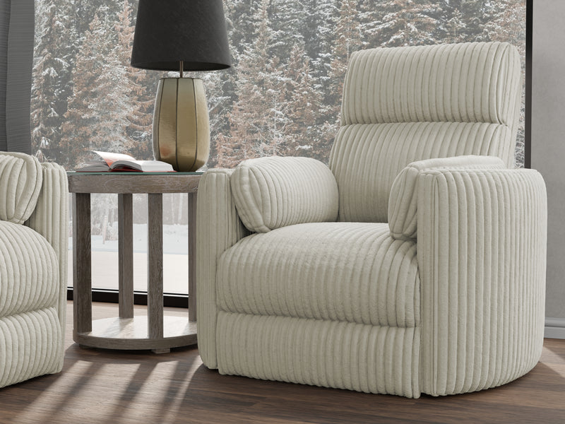 Parker Living Radius - Mega Ivory Swivel Power Glider Recliner