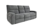 Parker Living Polaris - Bizmark Grey Power Reclining Sofa and Recliner