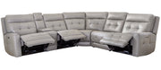 Parker Living Canterbury - Pewter 6 Piece Zero Gravity Modular Power Reclining Sectional
