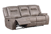 Parker Living Blake - Desert Taupe Manual Glider Reclining Sofa and Two Recliners