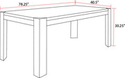 Parker House Cedar Fork - Dining 78 in. Rectangular Dining Table