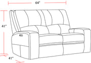 Parker Living Swift - Bourbon Power Reclining Sofa Loveseat and Recliner