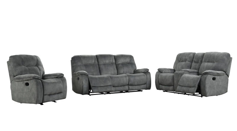 Parker Living Cooper - Shadow Grey Manual Reclining Sofa Loveseat and Recliner