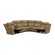 Parker Living Momentum - Cashew 6 Piece Modular Power Reclining Sectional with Power Adjustable Headrests