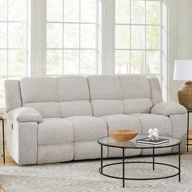 Parker Living Buster - Opal Taupe Manual Reclining Sofa and Loveseat