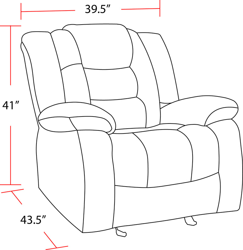 Parker Living Bolton - Misty Storm Glider Recliner