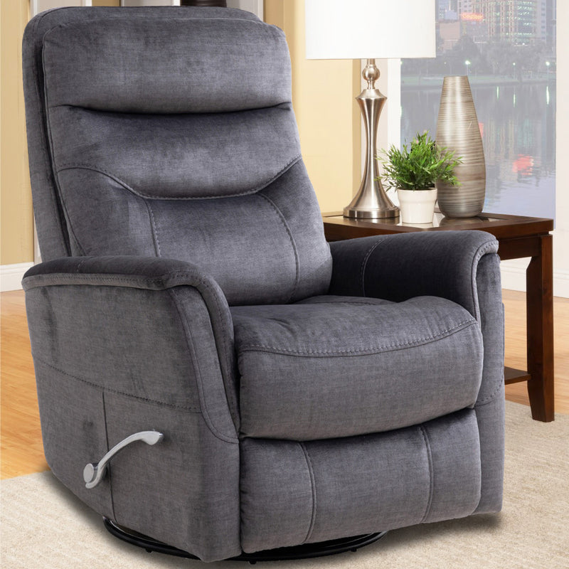 Parker Living Gemini - Capri Charcoal Swivel Glider Recliner