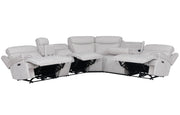 Parker Living Alpine - Airy Midnight 6 Piece Zero Gravity Power Reclining Sectional with Power Adjustable Headrests
