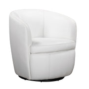 Parker Living Barolo - Snow 100% Italian Leather Swivel Club Chair