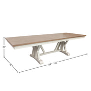 Parker House Americana Modern Dining 88 In. Trestle Extendable Dining Table