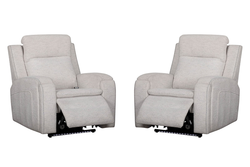 Parker Living Armstrong Power Recliner with Heat Massage and Auto-Glide Two Pack