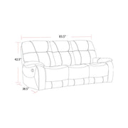 Parker Living Cooper - Shadow Brown Triple Reclining Sofa